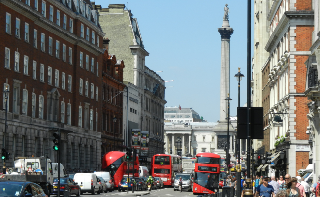 London buses in Westminster